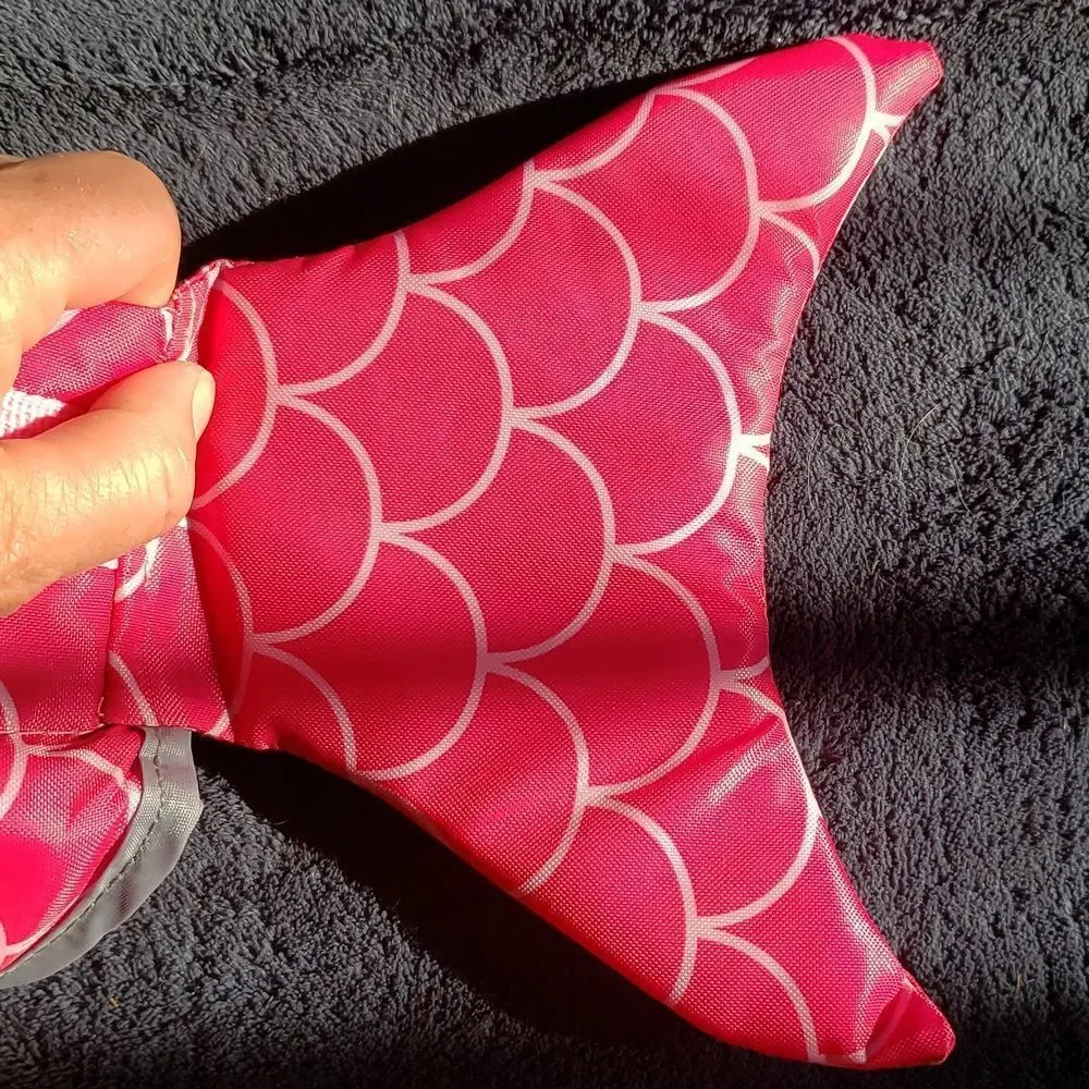Heart to Tail Pet Flotation Aid Dog Small Pink Mermaid‎ Scale Life Jacket New